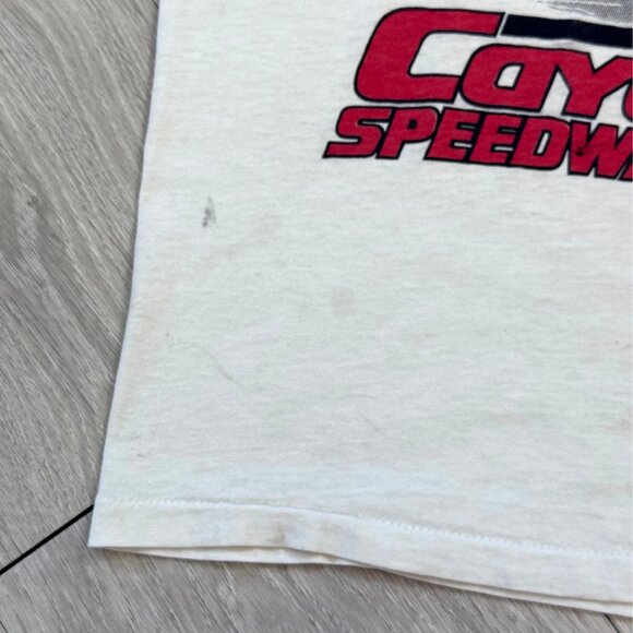 Rare Vintage 80's Cayuga Speedway Canada Hanley Ringer T-Shirt - Size Small - Picture 9 of 12